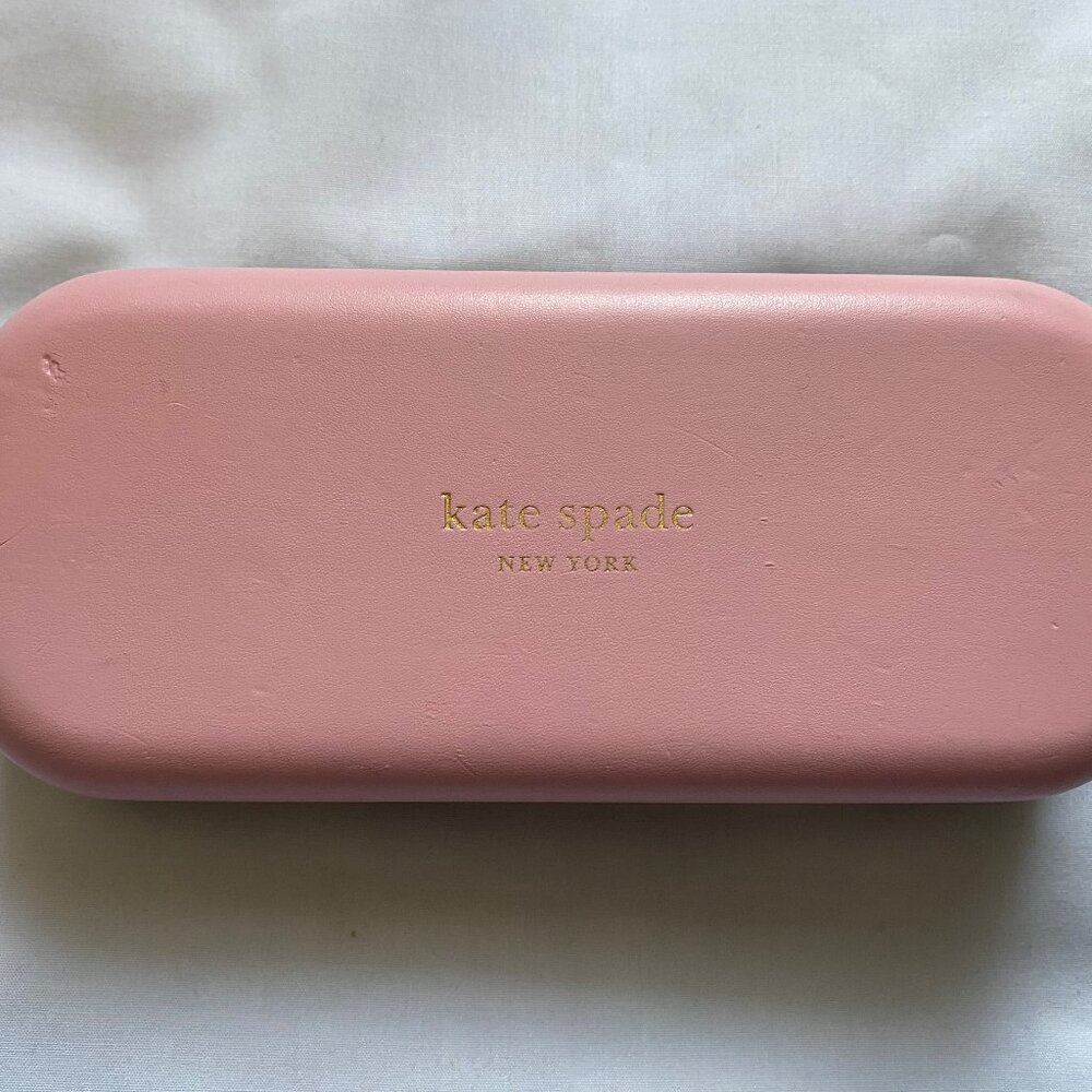 Genuine Authentic Kate Spade Hard Clamshell Eyeglasses Case - Pink Green, Women